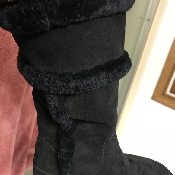 ❤️❤️ Michael Kors suede Sherpa boots Sz 8 EU Sz 39 - Picture 2 of 8